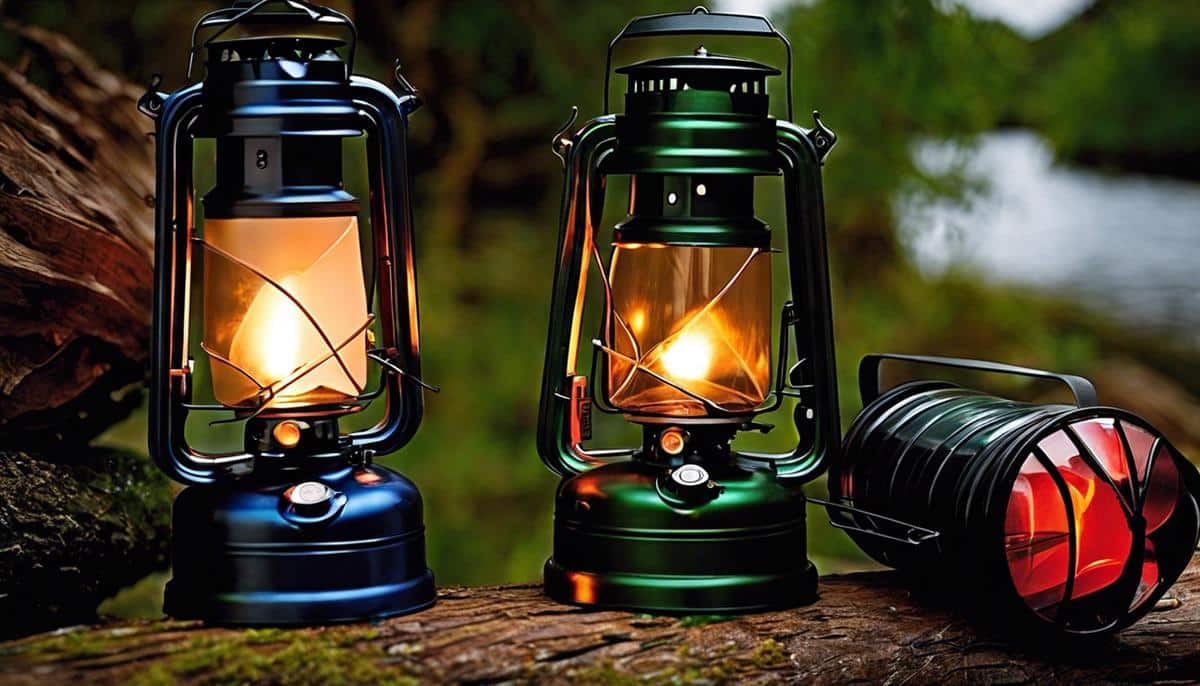 A variety of camping lanterns, each representing a different type of lantern discussed in the article.
